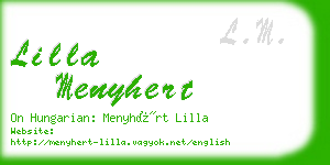 lilla menyhert business card